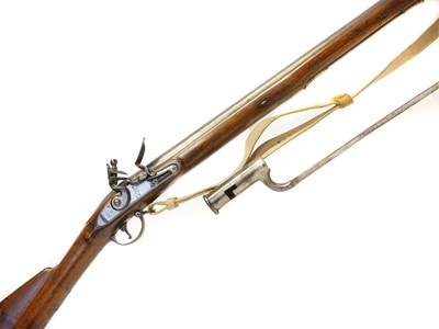 Lot 63 - Volunteer Brown Bess .750 flintlock musket and...