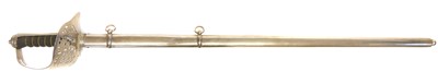 Lot 202 - ERII 1897 pattern NCO sword and scabbard,...