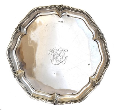 Lot 143 - An Edward VII silver salver