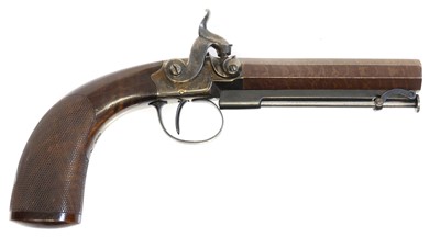 Lot 10 - Gurney of London 34 bore percussion pistol,...