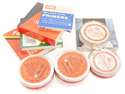 Lot 560 - Collection of primers and caps, to include,...