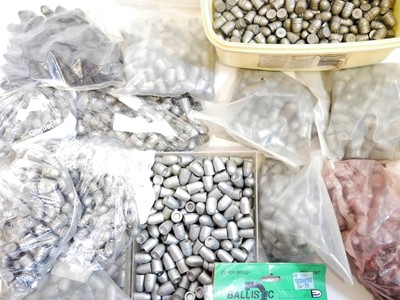 Lot 543 - Large collection of lead .45 calibre bullets,...