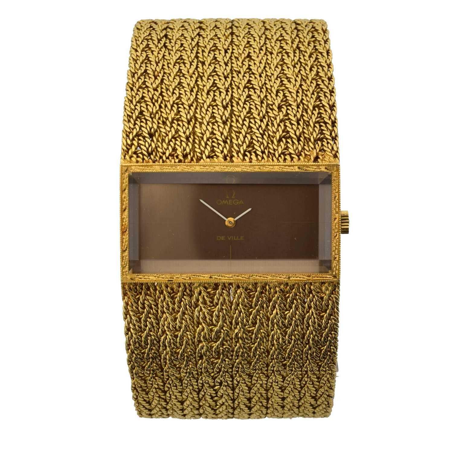 Lot 206 - A 1970s 18ct gold Omega De Ville manual wind wristwatch, ref. 97320/8270.
