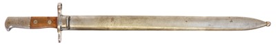 Lot 217 - Swiss K11 /31 pioneer bayonet and scabbard, 18....
