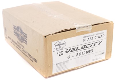 Lot 503 - 250 rounds of Gamebore Velocity 12bore...