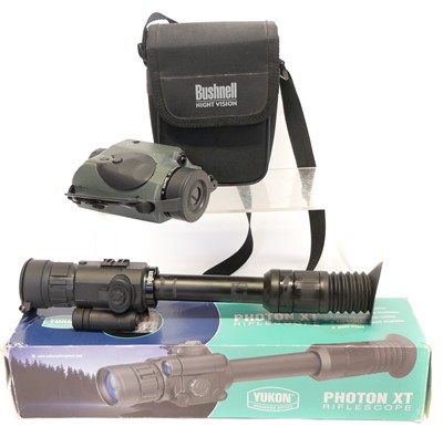 Lot 589 - Yukon Photon XT rifle scope, with box serial...