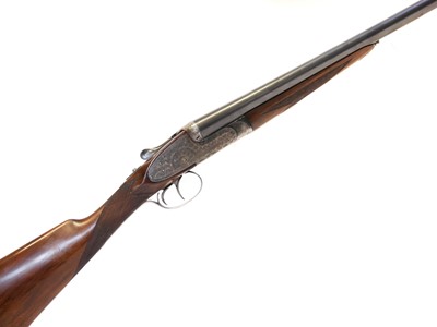 Lot 418 - AYA 12 bore side by side shotgun, serial...