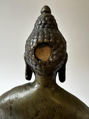 Lot 14 - A 19th Century Thai Hollow Cast Bronze Buddha