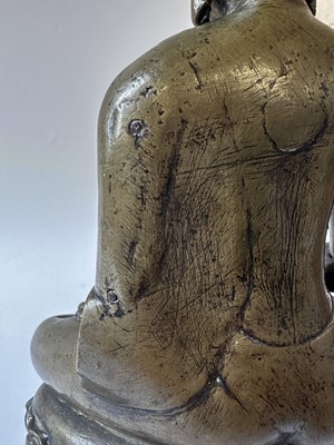 Lot 14 - A 19th Century Thai Hollow Cast Bronze Buddha