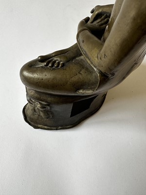 Lot 14 - A 19th Century Thai Hollow Cast Bronze Buddha