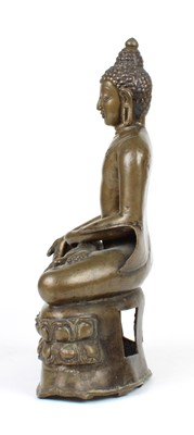 Lot 14 - A 19th Century Thai Hollow Cast Bronze Buddha