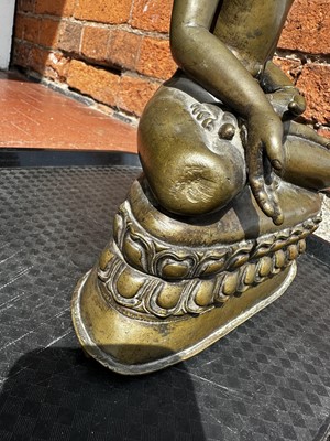 Lot 14 - A 19th Century Thai Hollow Cast Bronze Buddha
