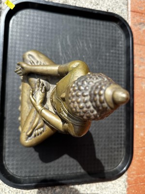 Lot 14 - A 19th Century Thai Hollow Cast Bronze Buddha
