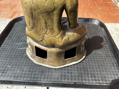 Lot 14 - A 19th Century Thai Hollow Cast Bronze Buddha