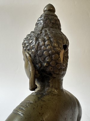 Lot 14 - A 19th Century Thai Hollow Cast Bronze Buddha