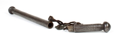 Lot 6 - A 19th Century White Metal Scroll Case