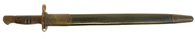 Lot 222 - Remington P17 bayonet and scabbard, with rare...