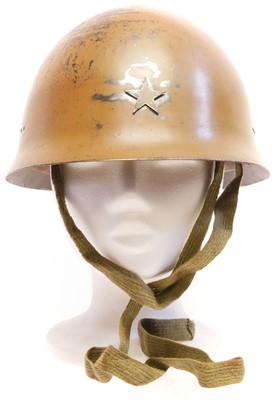 Lot 254 - Japanese Type 90 Helmet, stamped 1543, with...