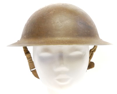 Lot 257 - British WWII MkII Brodie or 'Tommy' helmet,...