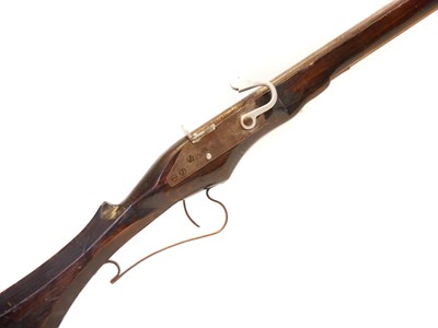 Lot 291 - Matchlock 12 bore muzzle loading musket, no...