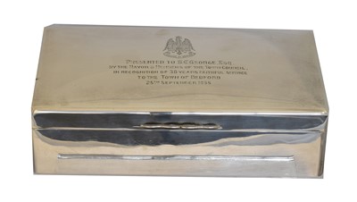 Lot 156 - A Victorian silver cigarette box