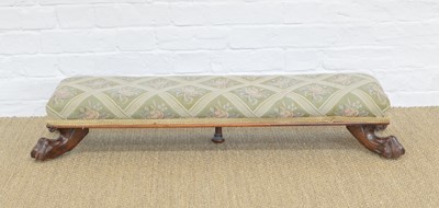 Lot 368 - Mid 19th Century Long Upholstered Footstool