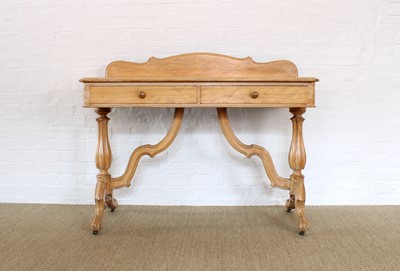 Lot 133 - A Late Victorian Walnut Dressing Table/Washstand