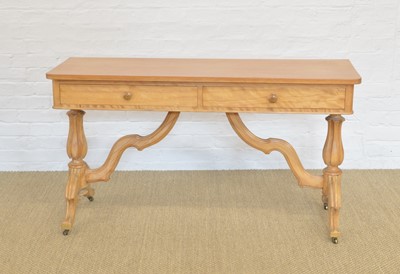 Lot 132 - A Late Victorian Walnut Hall Table or Desk