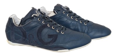 Lot 23 - A pair of Dolce & Gabbana 'Vitello Forato' trainers