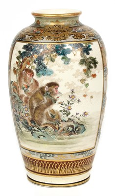 Lot 43 - A Meiji Period Japanese Satsuma Vase