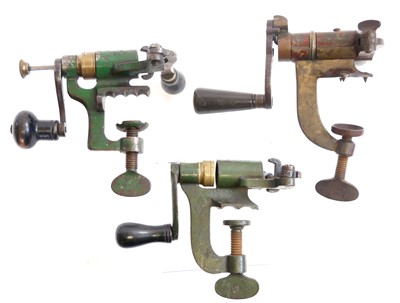 Lot 460 - Three 12 bore shotgun roll turn over tools.