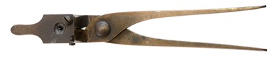 Lot 414 - R. Jackson brass bullet mould, stamped with...