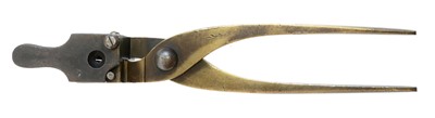 Lot 476 - Brass bullet mould, stamped .441 400 Gr.