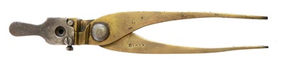 Lot 477 - Brass bullet mould, to cast a bullet...