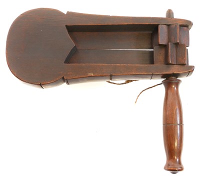 Lot 487 - Wooden beater's bird scarer.