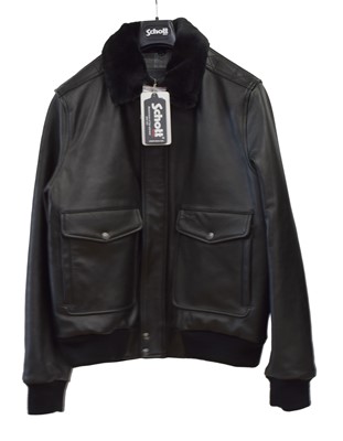 Lot 57 - A Schott leather bomber jacket
