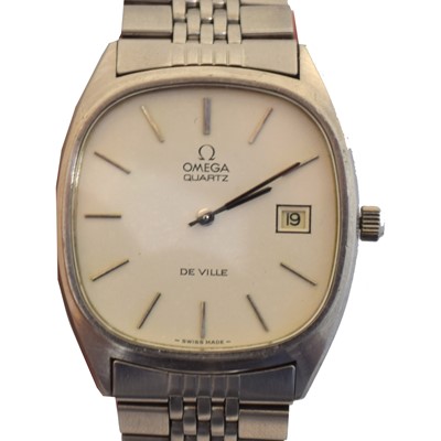 Lot 232 - A 1970s Omega De Ville quartz wristwatch, ref. 192.0028.