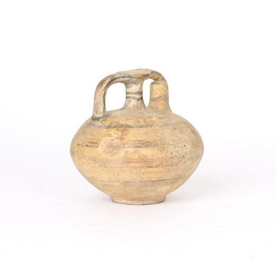 Lot 100 - An Ancient Mycenaean Pottery Stirrup Jar