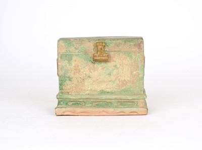 Lot 17 - A Chinese Ming Dynasty Pottery Model Chest or Strongbox