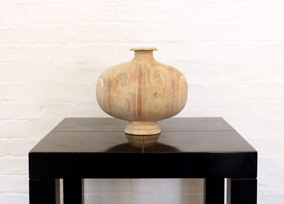 Lot 35 - A Chinese Han Dynasty Earthenware Cocoon Jar