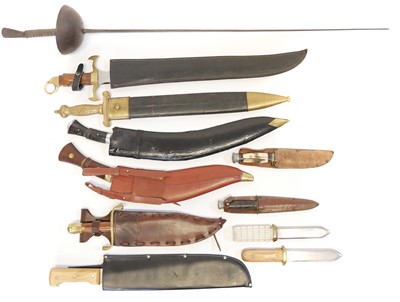 Lot 201 - Collection of edged weapons, to include a...
