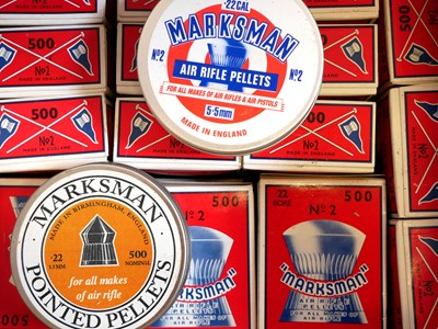 Lot 624 - Marksman .22 (5.5) No.2 pellets, to include 29...