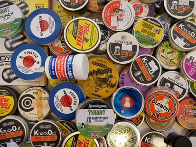 Lot 629 - Large collection of full and part full .22 air...