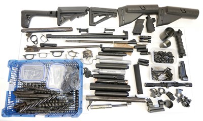 Lot 529 - Large collection of airgun spares and parts,...