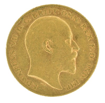Lot 61 - King Edward VII, Half-Sovereign, 1905.