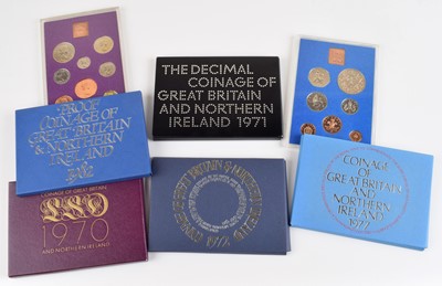 Lot 18 - Seven Royal Mint Coinage of Great Britain annual sets (7).
