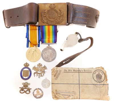 Lot 272 - WWI British War Medal 1914-1918, and Victory...