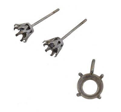 Lot 35 - A selection of jewellery mounts.