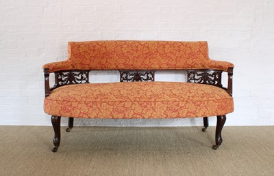 Lot 154 - An Edwardian Mahogany Framed Parlour Settee