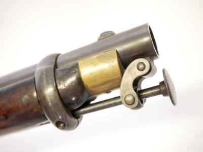 Lot 33 - Enfield Percussion cavalry carbine, 21 inch...